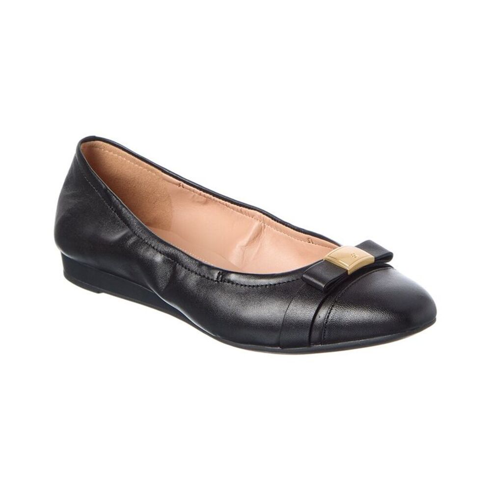 Cole Haan Go-To Tova Bow Leather Ballet Flat
